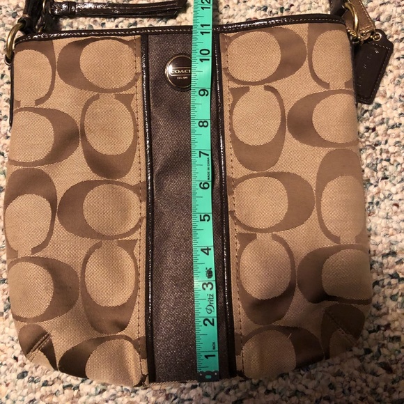Authentic Coach Brown and Tan Purse - Picture 5 of 7